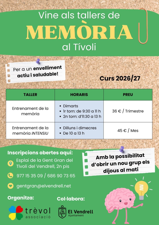 TORNEN ELS TALLERS DE MEMÒRIA / Associació Trèvol
